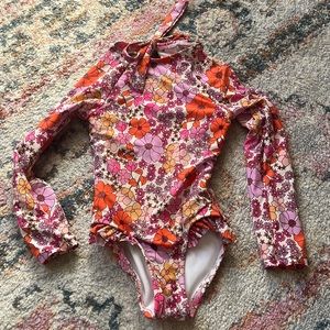 Toddler rash guard swimsuit